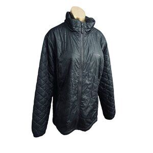 L.L. Bean Black Women's Primaloft Fleece Lined Jacket, Plus 2X - Excellent Cond